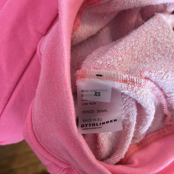 OTTOLINGER PINK COTTON HOODIE - Picture 4 of 5